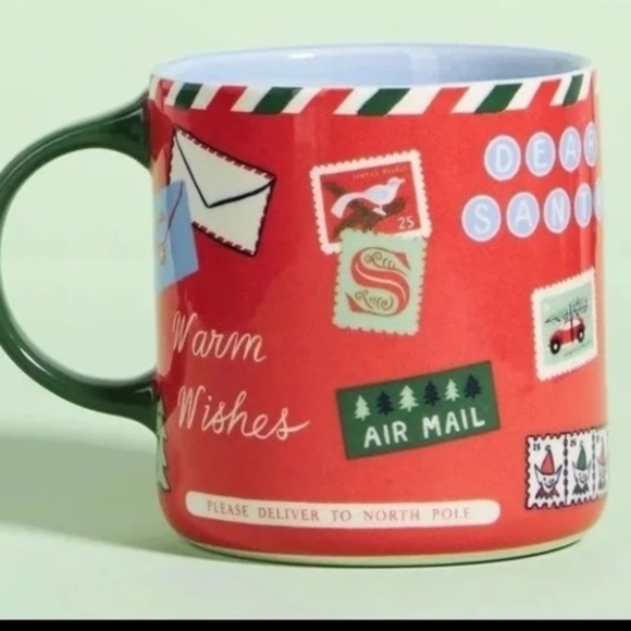 Anthropologie George & Viv Naughty Nice Merry Christmas Mug - Picture 2 of 4